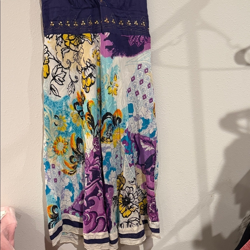 Floral Multicolor Midi Skirt - Picture 3 of 7